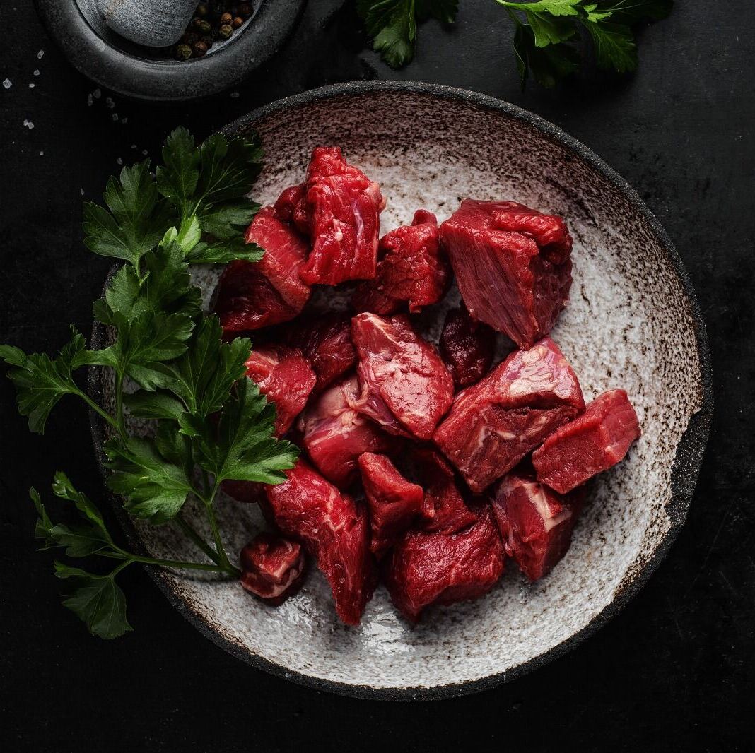 Delicious Diced Beef Lean Steak Pieces For Home Cooking 500 g