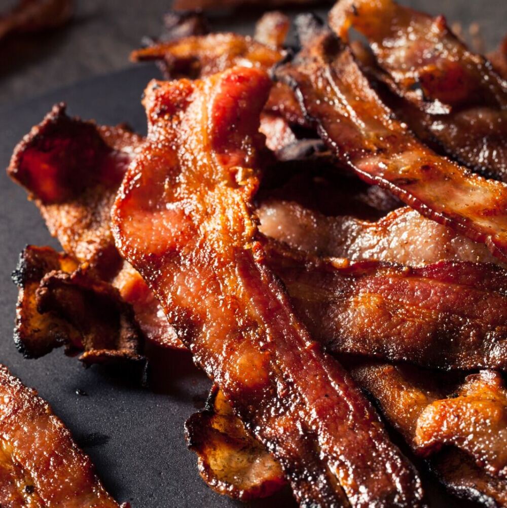 The Best Dry Cured Smoked Streaky Bacon Adding Its Intense Flavour To