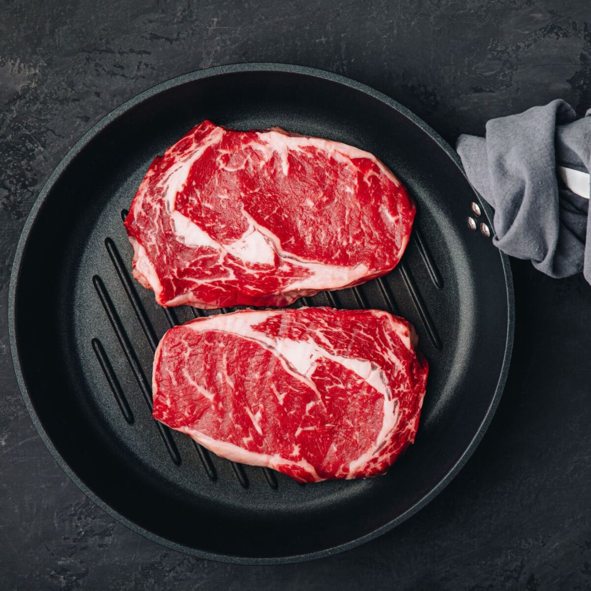 Aged RibEye Steaks 200 g Twin Pack GrassFed Quality Beef Sherwood foods