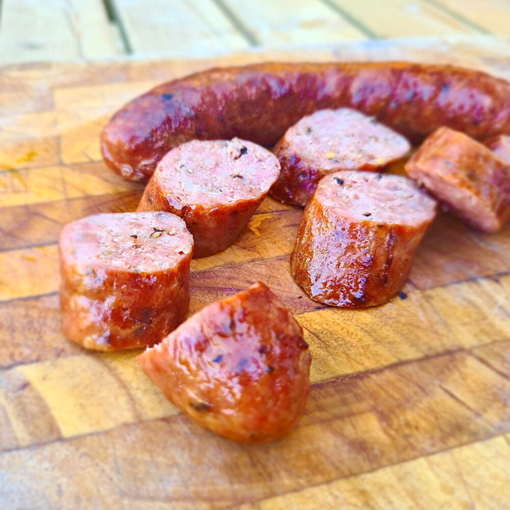 Smokey Texas Hot Links Sausages With A Little Extra Kick, Enjoy These