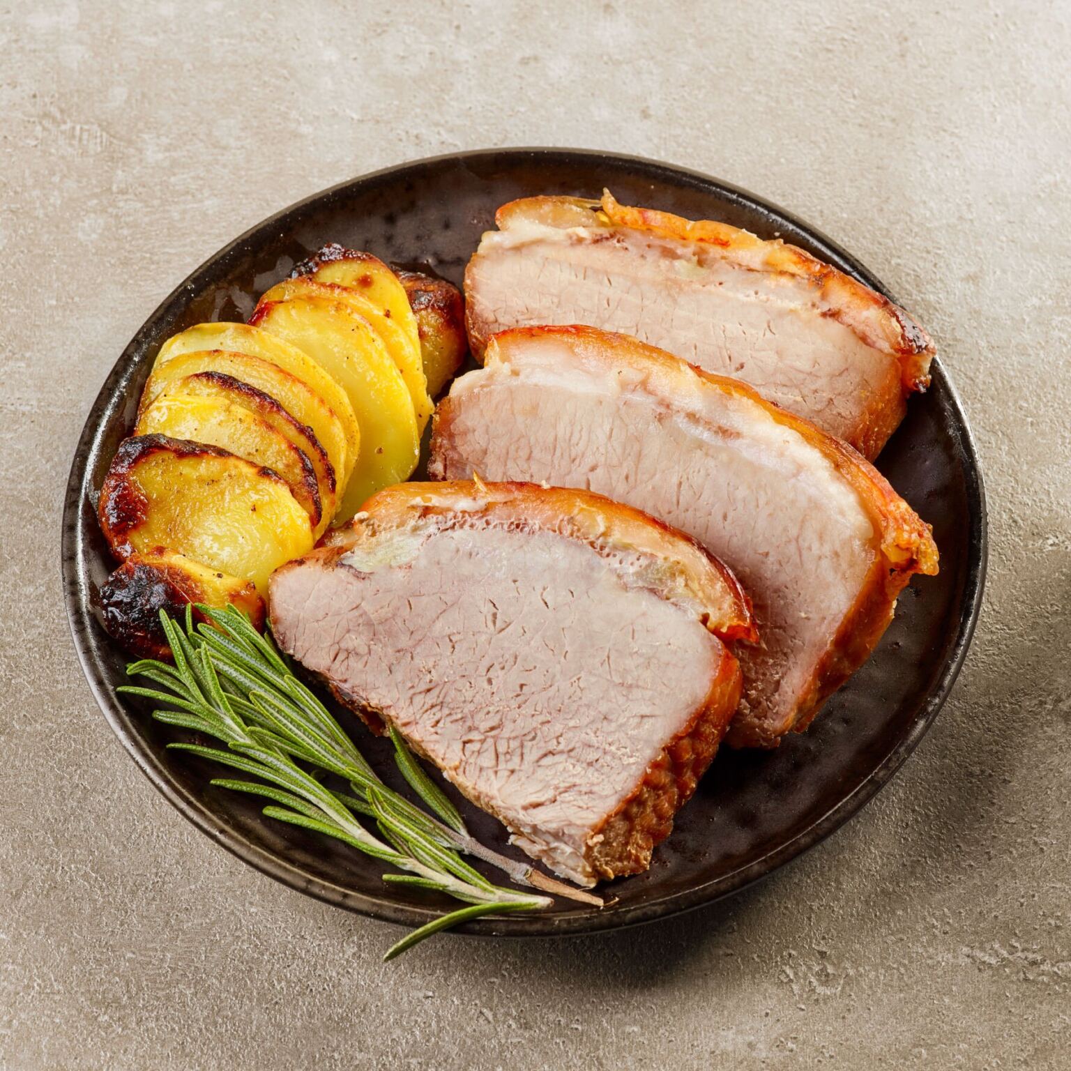 French Trimmed Pork Loin (10 Bone), Succulent Ready Prepared Roasting